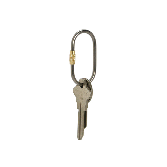 Titanium Screw Lock Keyring "Oval" — 画像2