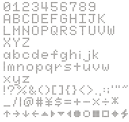 丸シールテンプレート「DOT TYPO」 — 画像4