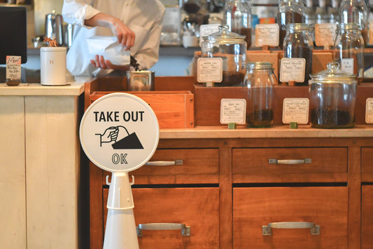 「TAKE OUT OK（お持ち帰りOK）」PREFAB SIGN — 画像1