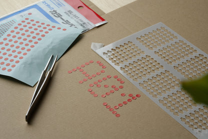 丸シールテンプレート「DOT TYPO」 — 画像1