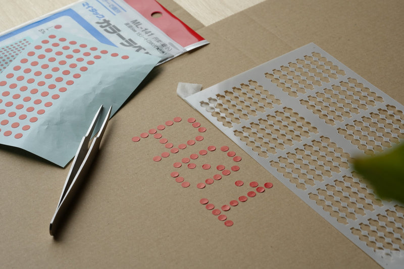 丸シールテンプレート「DOT TYPO」 — 画像1