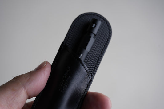 Solid Write シャープペンシル 0.5mm+ 牛革ペンシースセット — 画像1